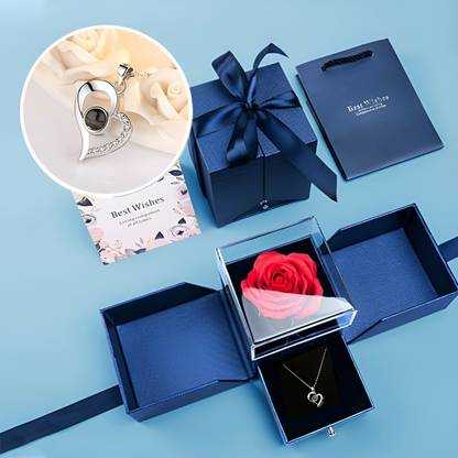 DANAVBOX Jewellery, Artificial Flower, Greeting Card, Showpiece Gift Set