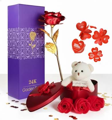 PRIDE STORE Artificial Flower Gift Set