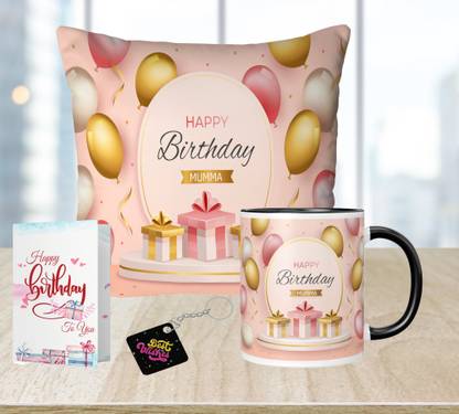 NH10 DESIGNS Cushion, Mug, Keychain, Greeting Card Gift Set