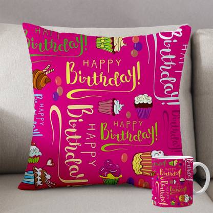 Royals of Sawaigarh Cushion, Mug Gift Set