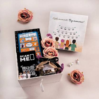 Giftcarnation Artificial Flower, Greeting Card, Keychain, Showpiece Gift Set