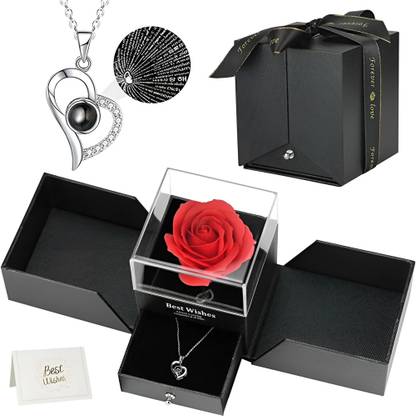 DANAVBOX Jewellery, Artificial Flower, Greeting Card, Showpiece Gift Set
