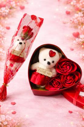 Fybera Gift Box, Artificial Flower Gift Set