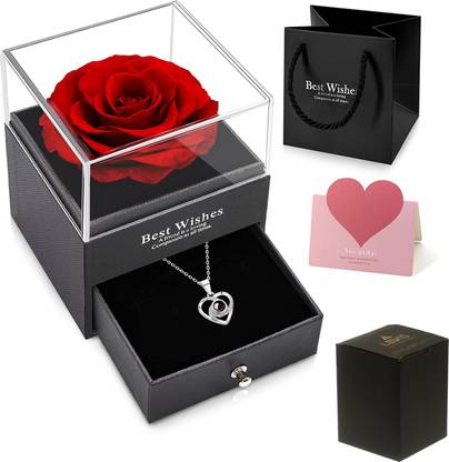 LeWIS Jewellery, Artificial Flower, Showpiece, Greeting Card Gift Set
