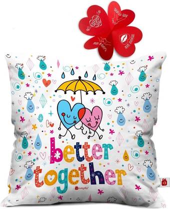 Indigifts Cushion, Greeting Card Gift Set