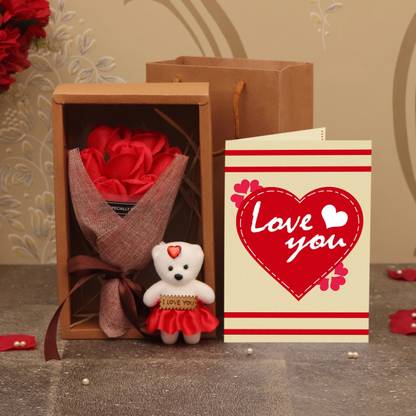 TIED RIBBONS Artificial Flower Gift Set
