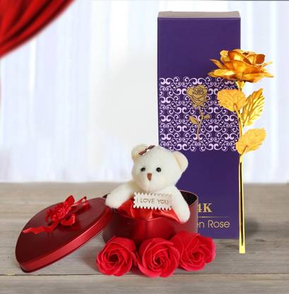TIED RIBBONS Artificial Flower Gift Set