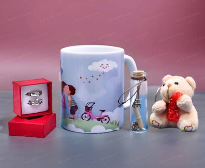 THE CLICK INDIA Mug, Jewellery, Message Pills, Keychain Gift Set