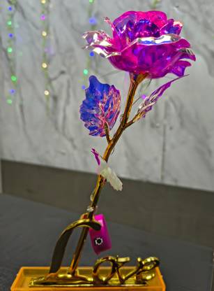 Wagwanfly Artificial Flower, Lamp Gift Set