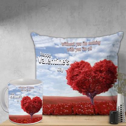 AWANI TRENDS Cushion, Mug Gift Set