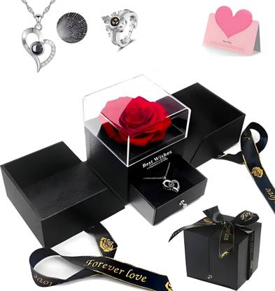 XIVYA Artificial Flower, Jewellery, Showpiece, Greeting Card Gift Set