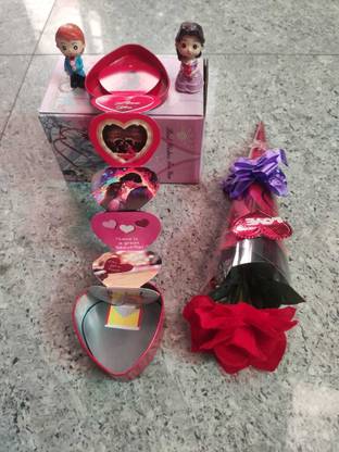 giftsrus Artificial Flower, Showpiece, Greeting Card Gift Set