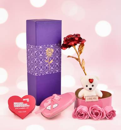 PRIDE STORE Artificial Flower Gift Set