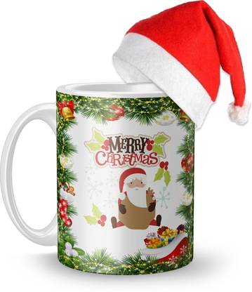 Fifth and Moon Christmas Cap And for Friends Boyfriends Girlfriend Boys C-WT-MC-193 Ceramic Coffee Mug