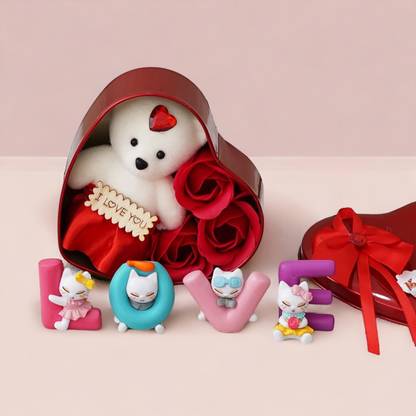 Ascension Artificial Flower, Soft Toy, Showpiece Gift Set