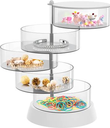 PRIME PICK Lipstick Storage Box Small | Multipurpose Organizer | Compact & Durable Portable, 360 Degree Rotation Vanity Box