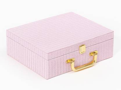 N A PURSE Premium Jewelry Box with Golden Handle Bangle Bracelet Storage Organizer Keeps bangles, bracelets, watches, and other accessories neatly arranged. Vanity Box