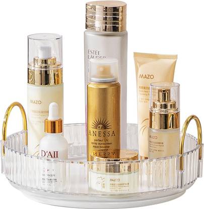 inovera 360° Rotating Cosmetic Organizer for vanity, Skincare, Perfume, and More Makeup Vanity Box