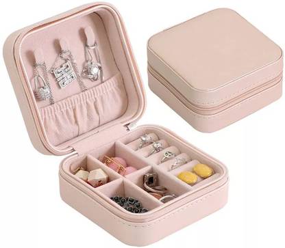 Trendegic Waterproof Woman Travelling Mini PU Leather Jewelry Storage Box Waterproof Woman Travelling Mini PU Leather Jewelry Storage Box Vanity Box