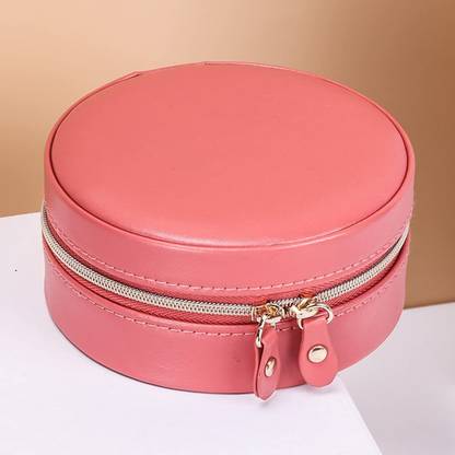 MOSHTU Jewellery Box Organiser Small Travel Jewellery Case Portable Faux Leather Jewellery Organiser Box Storage for Rings Earrings Vanity Box
