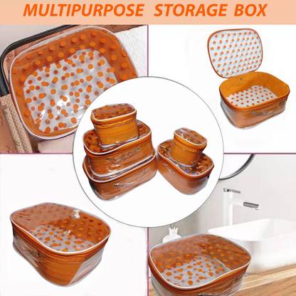 Aadhya Polka Dot 5 Kit Cosmetic stporage makeup bindi Organizer Vanity Box