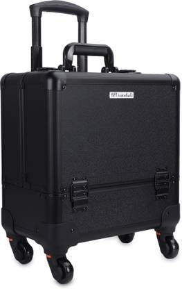 NFI essentials Makeup Train Case, Professional Makeup Trolley, Make Up Organizer Beauty Makeup Case Vanity Box