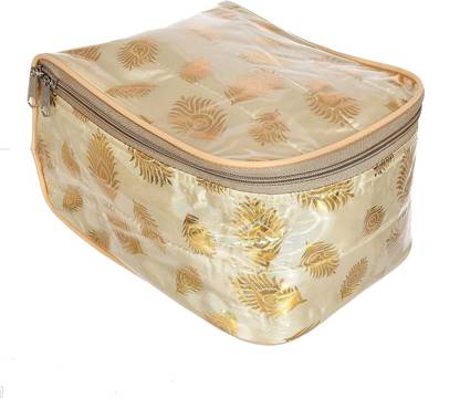 JAYASVA PVC Jewellery kit Make Up Box with 10 Pouch Print With Outer Material Jewellery Kit Vanity Box