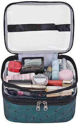 TREXEE Cosmetic Cases Make-up Organizer Bag Made of Transparent PVC Material Makeup Vanity Box