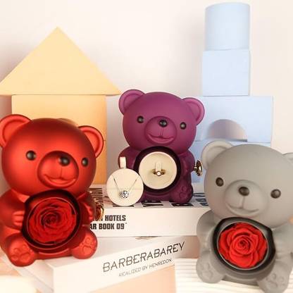 Worldwise Bear Ring Box|Valentine's Day Rings Gift Case Wedding & Engagement Vanity Box