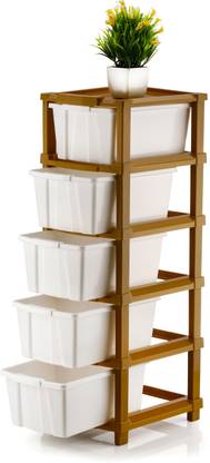 पलक 5 Plastic Modular Drawer System for Home, Office, Hospital, Parlor, Doctors प्लास्टिक फ़्री स्टैंडिंग कपड़े रखने की आलमारी