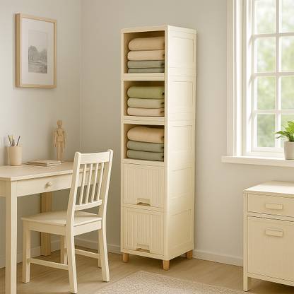 anueshth 5 Layer White Cabinet Drawer Organizer for Home Hospital, school Help you organize any space Vanity Box