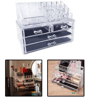 AARVI 4 Drawer Cosmetic Organizer 28512 ALL TYEPS Vanity Box