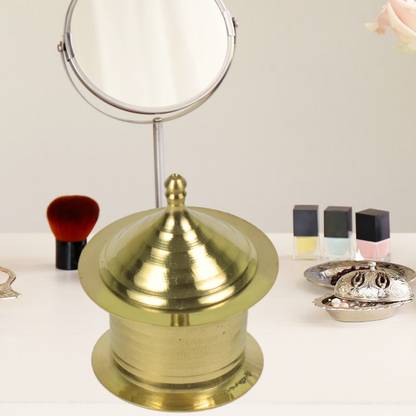 DIVINEDECOR Elegant Brass Keepsake NA Vanity Box