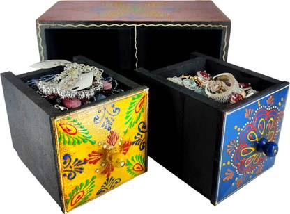 Diwamjewels Elegant 2 DIAMOND DRAWER - Stylish Storage with Diamond-Inspired Design Stylish Storage, Diamond-Inspired Design, Durable Construction, Easy Assembly Vanity Box
