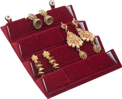 Aadhya 12 pair Ear ring box Keep delicate jewellery safe. Vanity Box