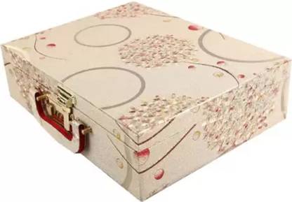 tosim Trendy Bangle Box With 1 of 3 Rods And Lock system To Carry Bangles Lockable Vanity Box