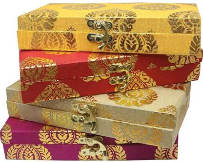 Aaina creations Decorative Cash Box Shagun Box Jewellery Box Money Box Envelop Wedding Gift Wedding, party Vanity Box