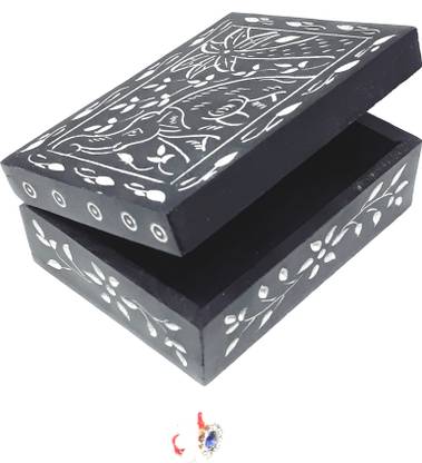 KRAFT CLOUDS Stone Jewellery Box |Ornament Box|Trinket Box|Multipurpose use Items Storage Box Jewellery Organizer Vanity Box