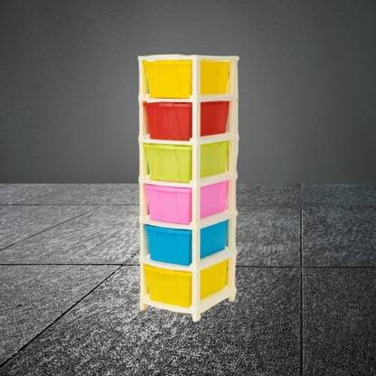 Nejadhari Plastic Drawer Self Standard Rectangular Multi Purpose Modular Drawer Multi-Functional Storage Drawer Cabinet Storage Organizer with Drawers Vanity Box