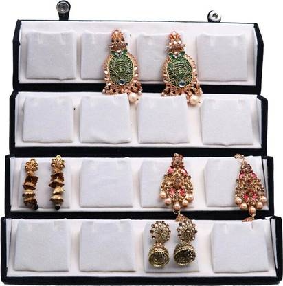 Aadhya 16 pair earring stuids storage box Vanity Box