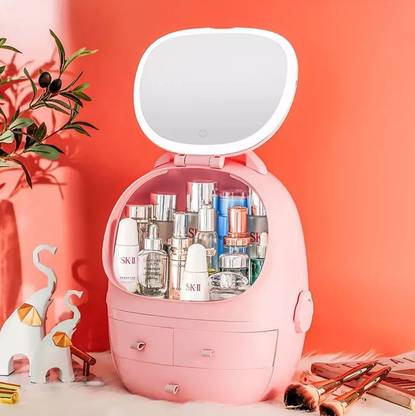 Whixant Luxury Style Makeup Storage Box with Three Layer Makeup Vanity Box