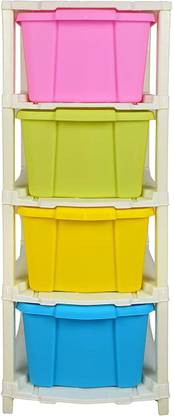 ELIGHTWAY MART 4 compartment plastic modular drawe rfor jewelry Vanity Drawer Vanity Box