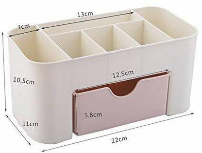 TINSUHG Cosmetics Storage Box, Cosmetic Make-Up Organiser Display Table Closet Divider