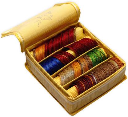 Fancy Walas Bangle Box Bangle Organizer Jewellery Storage Box Bridal Bracelets Chudi Case 4 Rod Bangle box Vanity Box