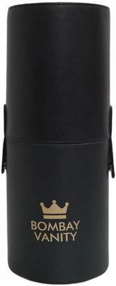 Bombay Vanity Black Travel Case Brush Organizer Cosmetics Makeup Brushes Cup Holder Vanity Box Makeup Brush Holder Vanity Box