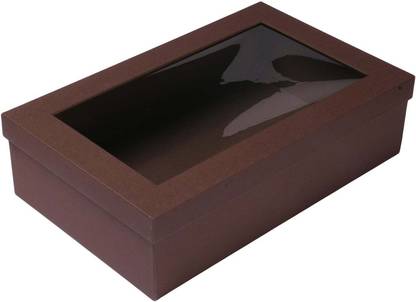 NICE PACKAGING Luxury box with window top (13.5x8.5x3.5 inches, Hamper-078) Multi Use Vanity Box