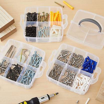 Adhunyk Compartment Slot Art Craft Storage Organizer Box box Vanity Box