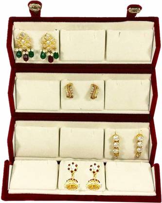 atorakushon 12 Pair Earrings Organizer Jewellery Box For Women Jewellery box Vanity Box