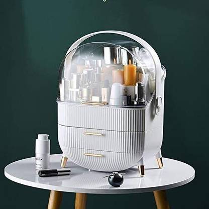 OXMEZA Makeup Storage Organizer,Large Skincare Organizer Cosmetic Display Case with Lid Storage Organizer Vanity Box