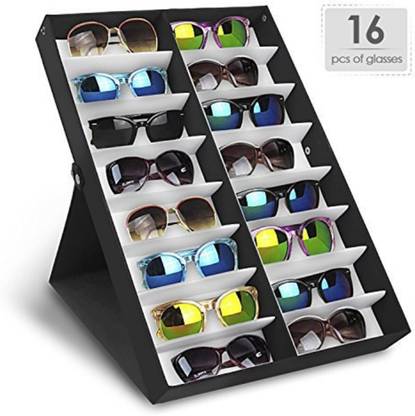 GORMERY 16 Slot Sunglasses Display Case USE TO STORE SUNGLASES Vanity Box